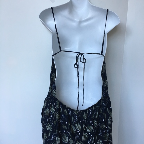Green Cove Jumpsuit Blue & Green Floral Size M - Picture 4 of 11